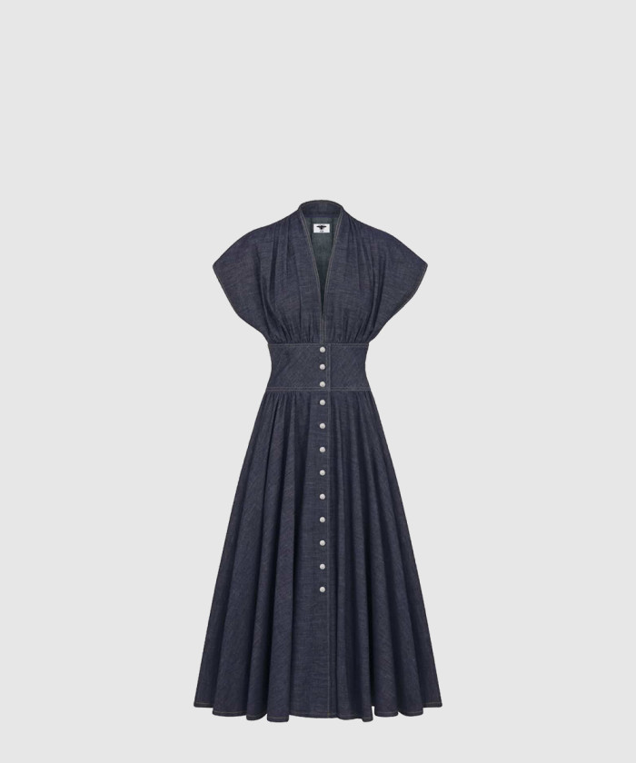 디올 플레어 미디 드레스 442R3