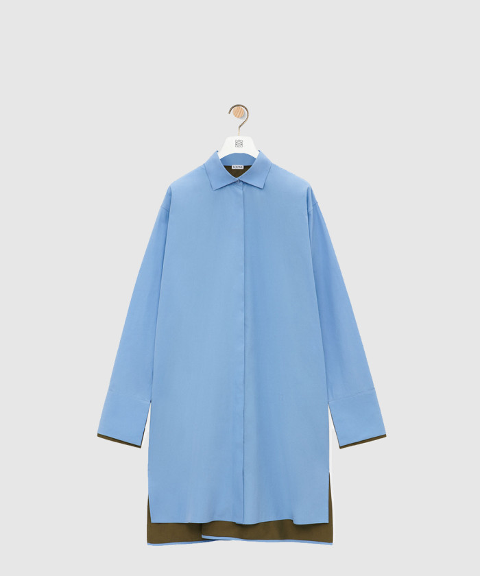 로에베 턴업 셔츠 드레스