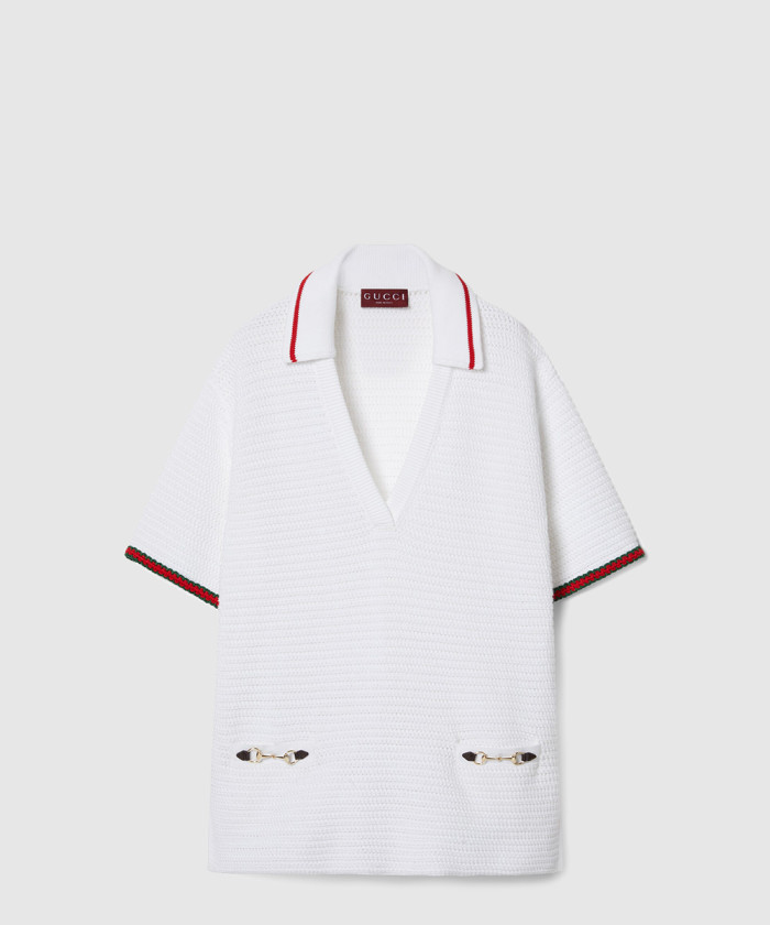 구찌 크로쉐 이펙트 코튼 드레스 786419