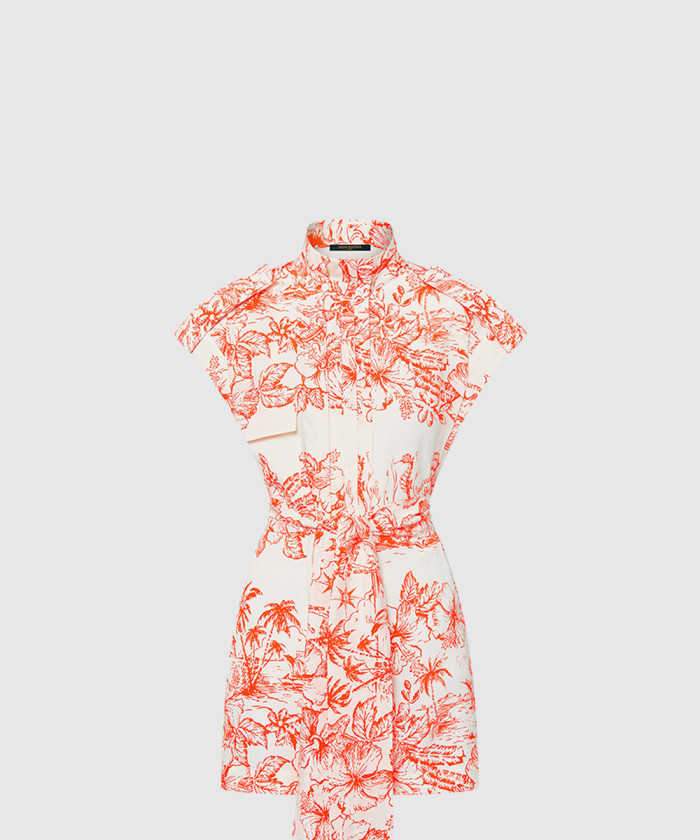 루이비통 트로피컬 플로럴 셔츠 드레스 1AFSPO