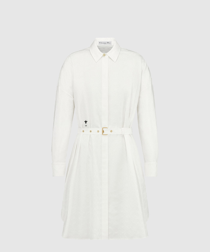 디올 벨트 매크로까나쥬 셔츠 드레스 511R4