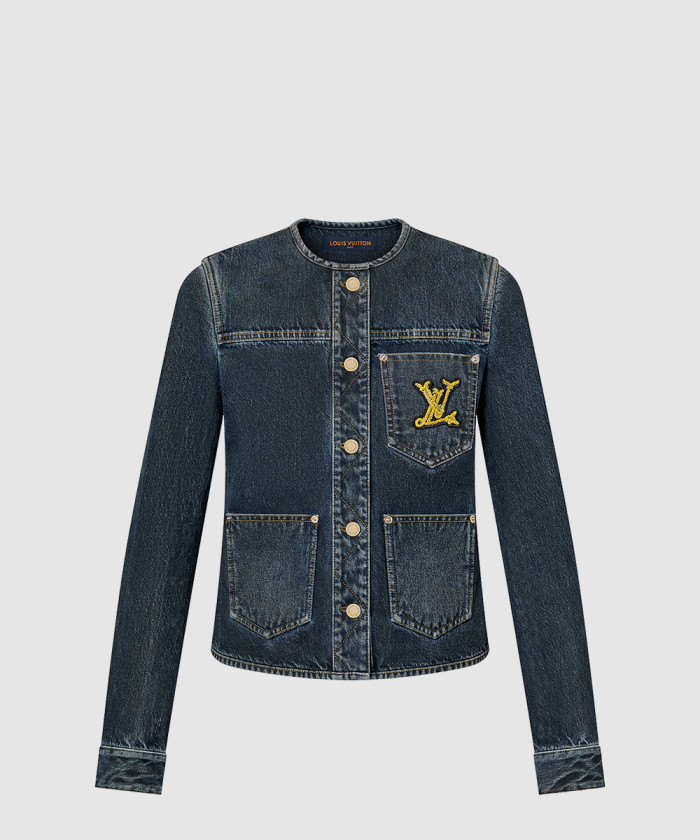 루이비통 노티컬 LV 패치 데님 재킷 1AFPH8