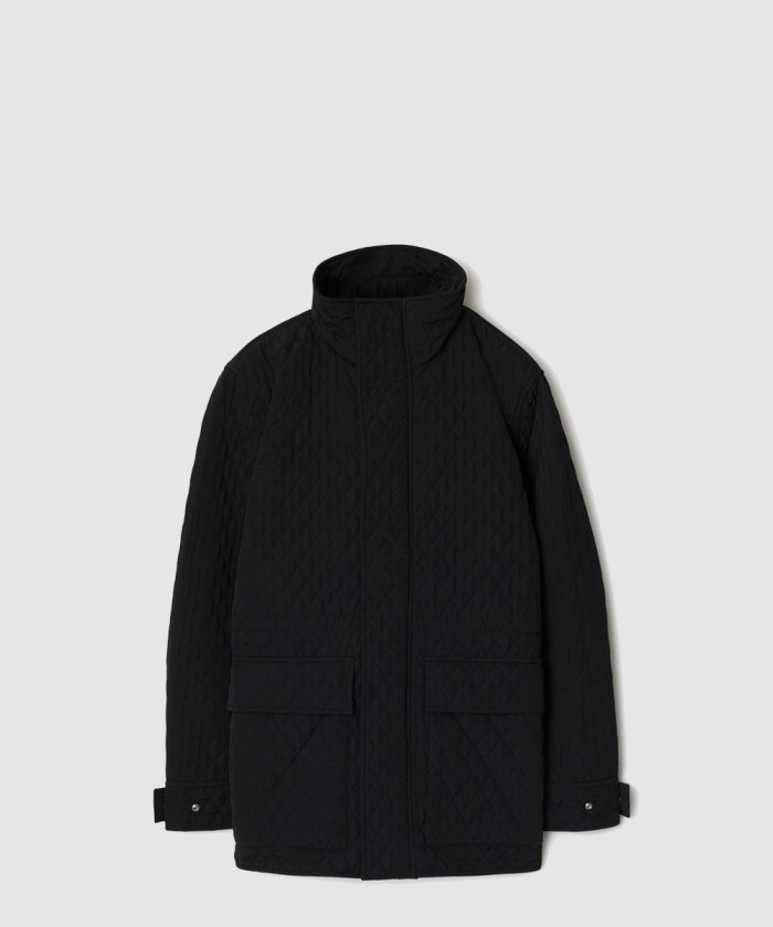버버리 체크 후드 퀼팅 나일론 재킷 80938761