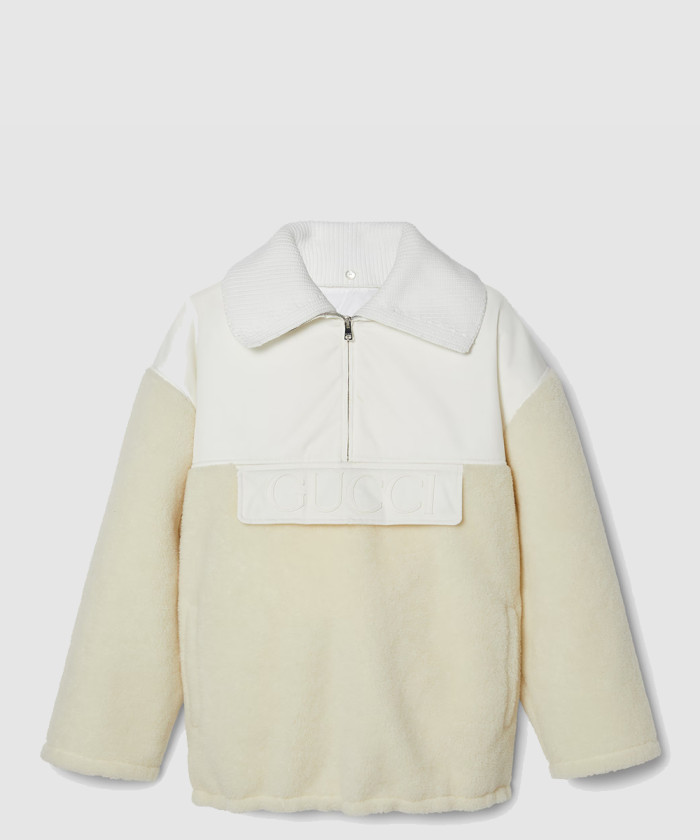 구찌 울 블렌드 플리스 지퍼 재킷 792396