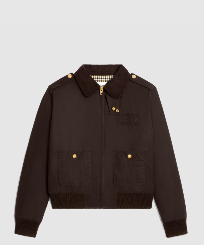 셀린느 트리옹프 블루종 재킷 2W03D5