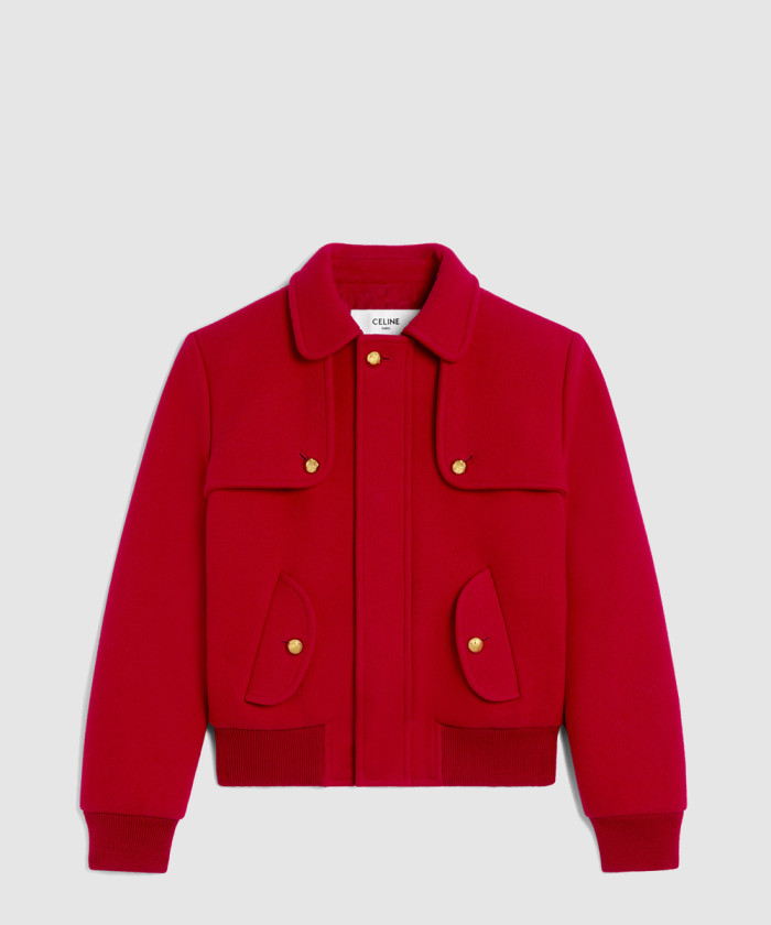 셀린느 블루종 자켓 인 울 펠트 2W42C8