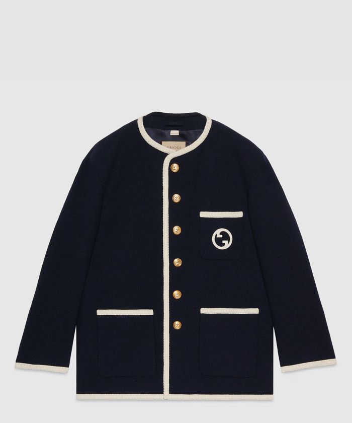 구찌 레트로 트위드 재킷 ‎749578