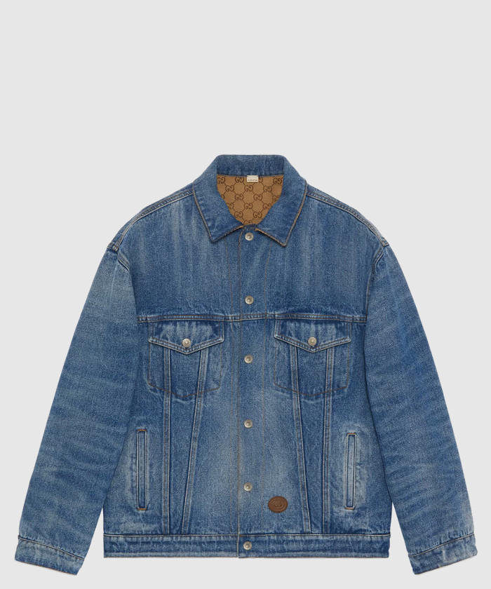 구찌 리버서블 데님 재킷 730030