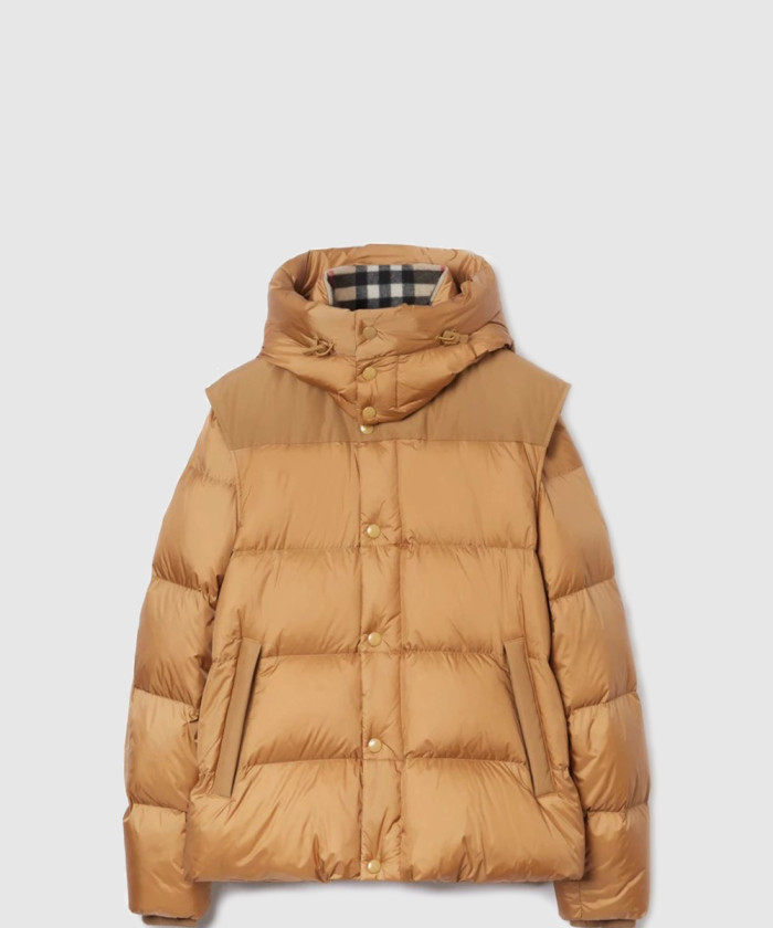 버버리 디태처블 슬리브 후드 퍼퍼 재킷 80591411