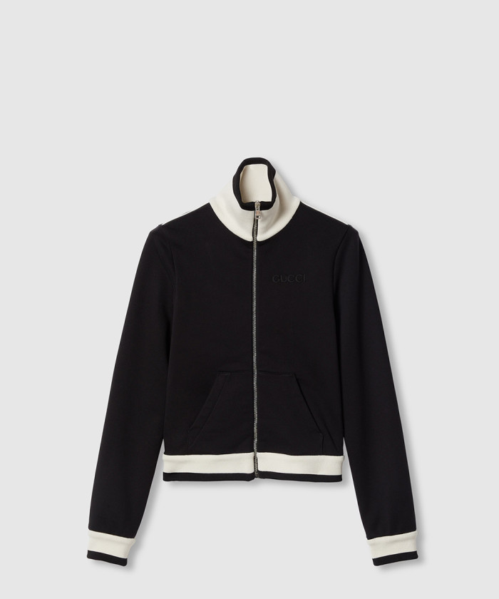 구찌 코튼 플리스 지퍼 재킷 805365