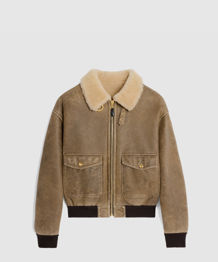 셀린느 에비에이터 블루종 재킷 2EB606