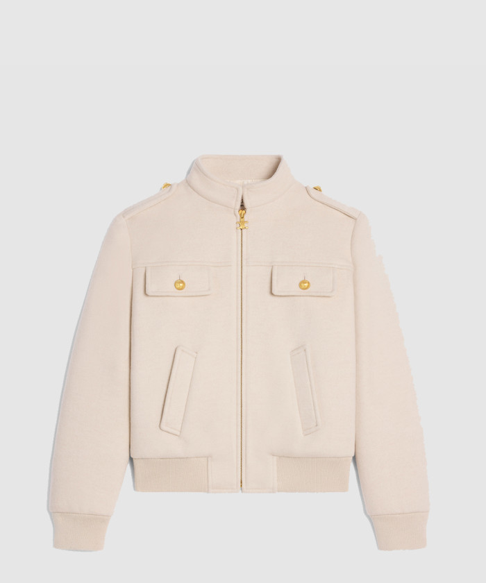 셀린느 스탠드업 칼라 블루종 재킷 2W67C6