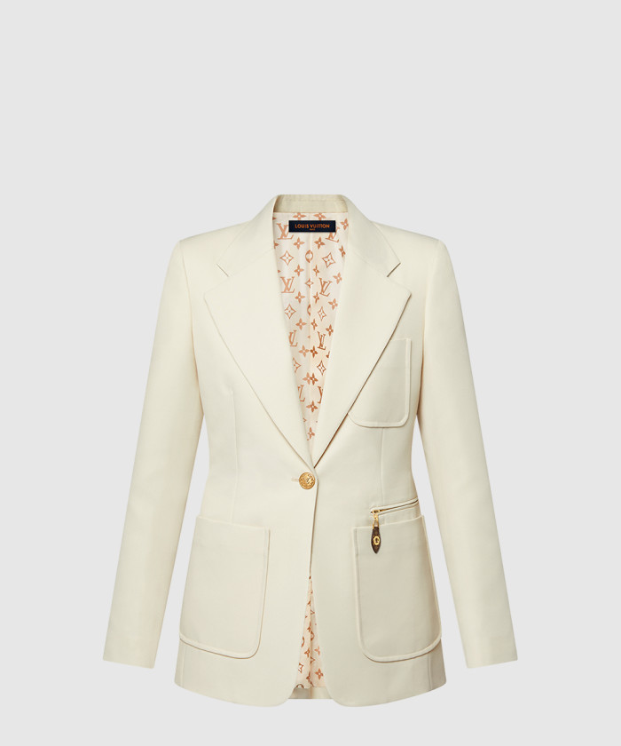 루이비통 테크 개버딘 컬리지에이트 블레이저 1AGNR9