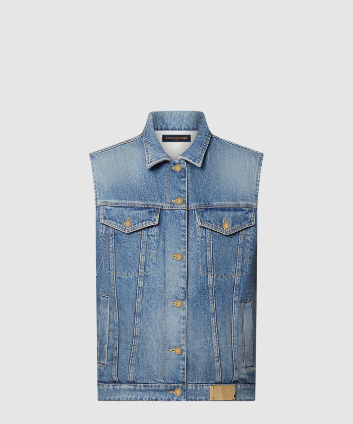 루이비통 리버서블 슬리브리스 데님 재킷 1AGOT8