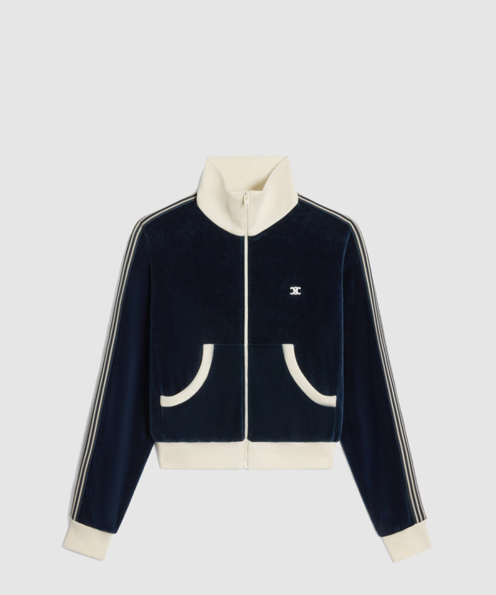 셀린느 트리옹프 벨벳 저지 재킷 2Y16E7