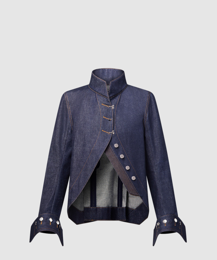 루이비통 워시드 데님 라이더 재킷 1AGEC1