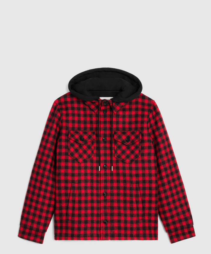 셀린느 체크 로고 후디 자켓 2W68A0