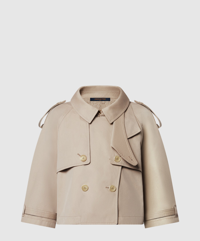루이비통 크롭 트렌치코트 재킷 1AGNEG