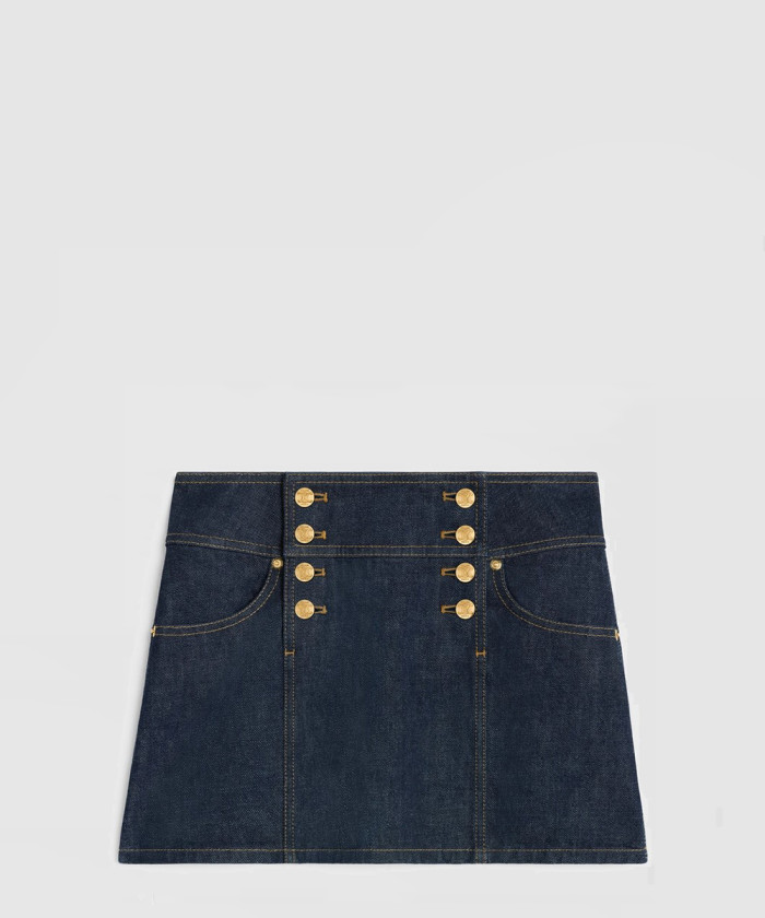 셀린느 트라페즈 미니 스커트 2S3287