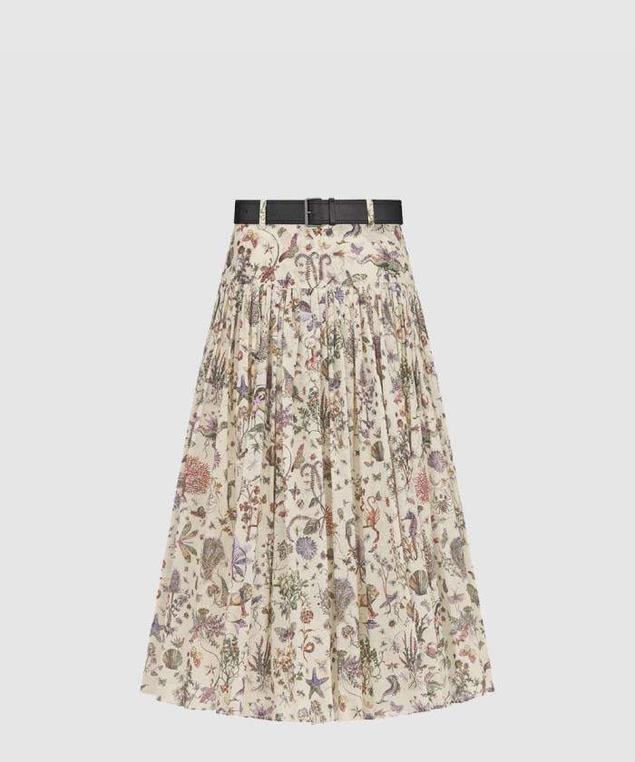 디올 벨트 미디 스커트 511J85