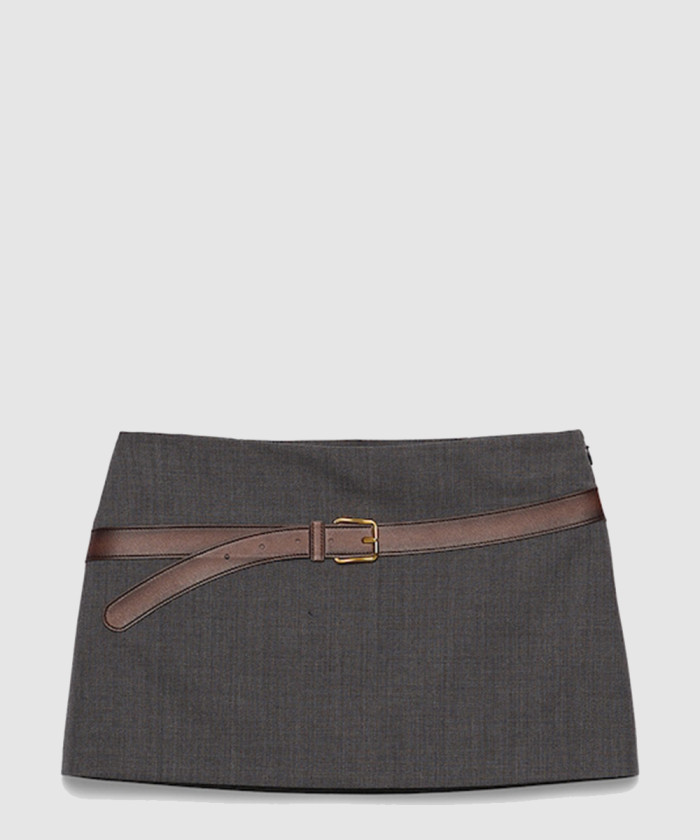 루이비통 테크니컬 울 미니 스커트 P151WG