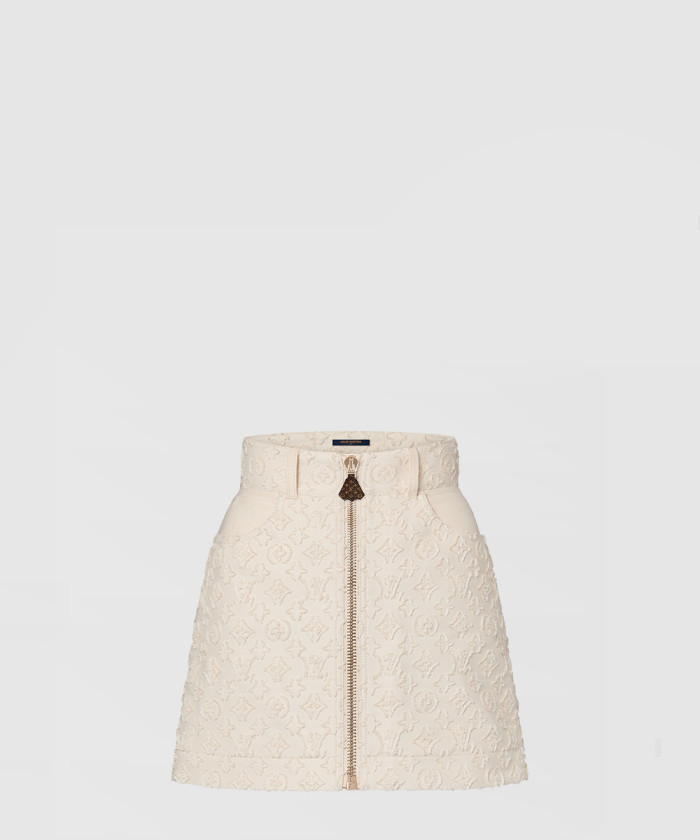 루이비통 데님 미니 스커트 1AFUQ3