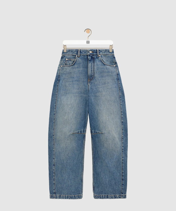 로에베 애너그램 배럴 진 데님