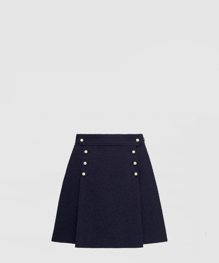 디올 탈착식 세일러 패널 미니스커트 441J2