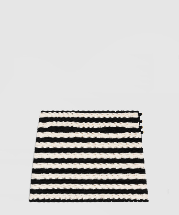 셀린느 스트라이프 미니 스커트 2AE0S7