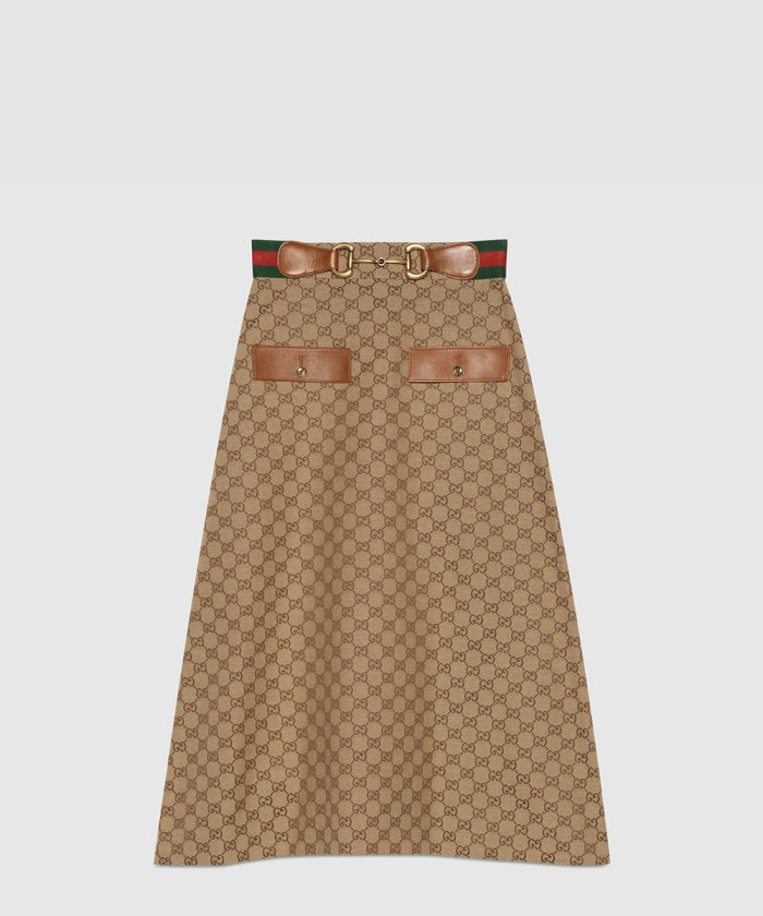 구찌 GG 캔버스 스커트 681567