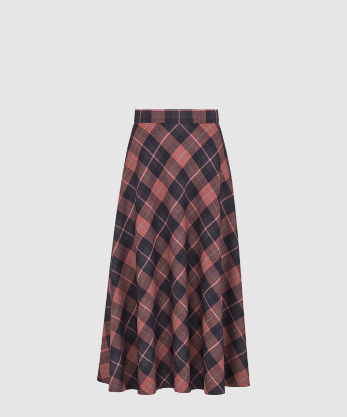 디올 플레어 미디 스커트 511J2