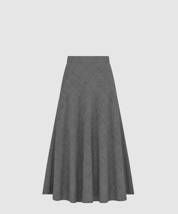 디올 플레어 미디 스커트 511J2