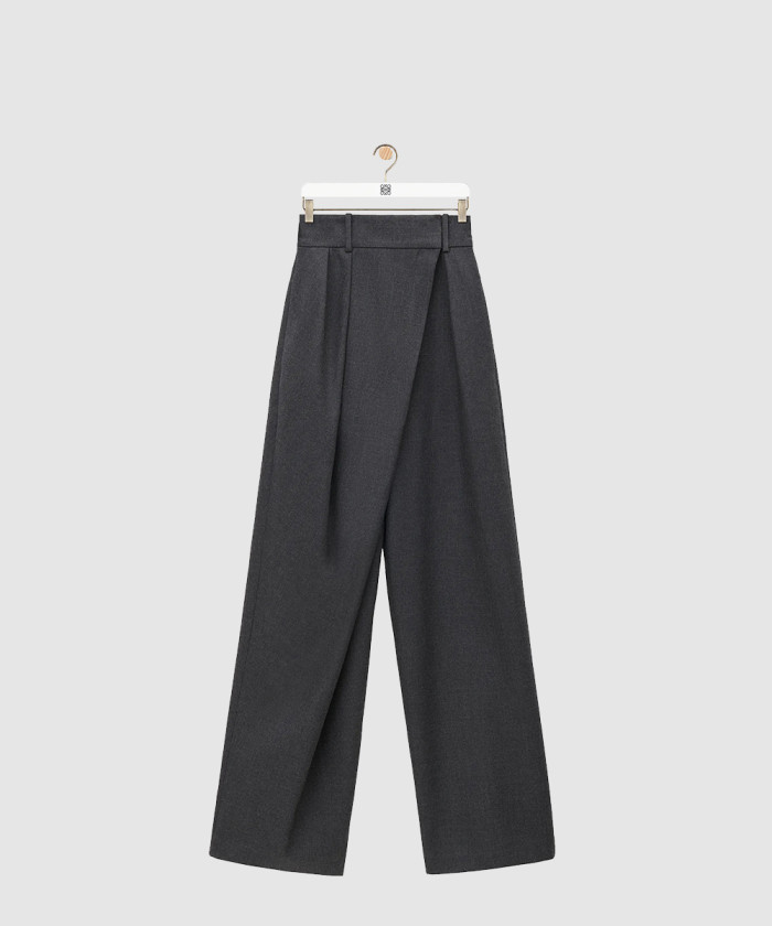 로에베 울 팬츠