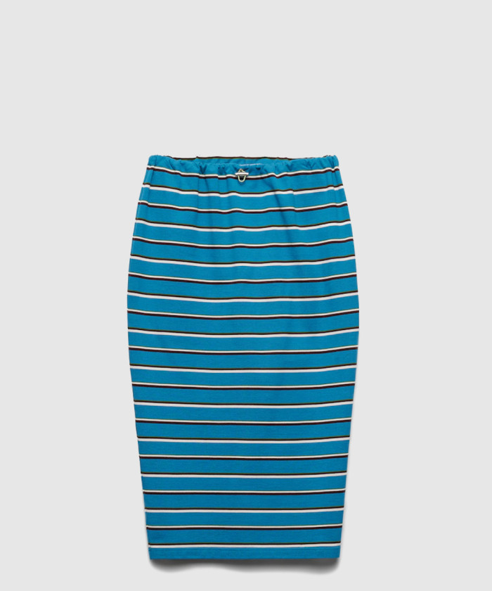 프라다 스트라이프 피케 스커트 31147