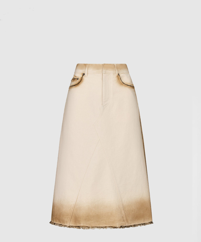 디올 플레어 미드 스커트 422J1