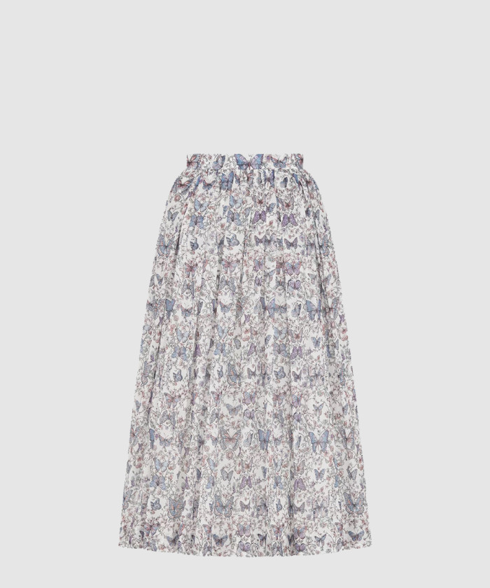 디올 플레어 미디 스커트 521J9