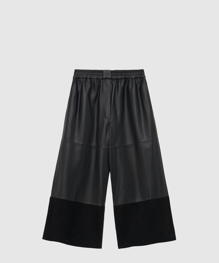 로에베 크롭 바지 나파 양가죽 스웨이드