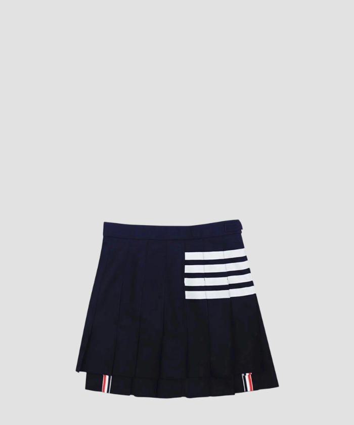 톰브라운 플레인 울 플리츠 스커트