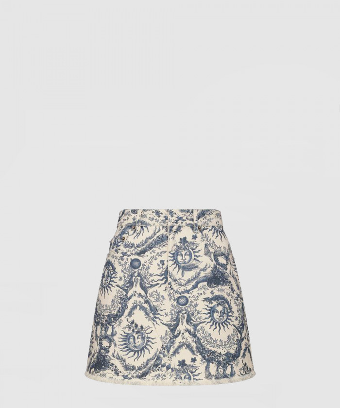 디올 미니스커트 코튼 데님 422J2