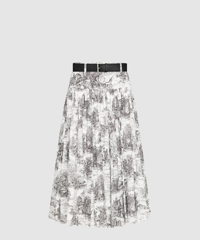 디올 벨트 미디 스커트 511J8