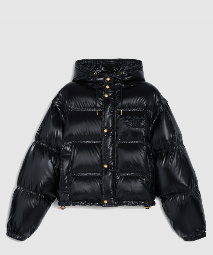 셀린느 크롭 트리옹프 다운 재킷 2W6615