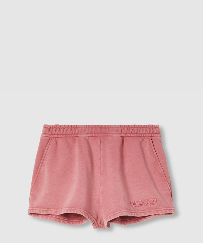 구찌 자수 코튼 저지 쇼츠 813710