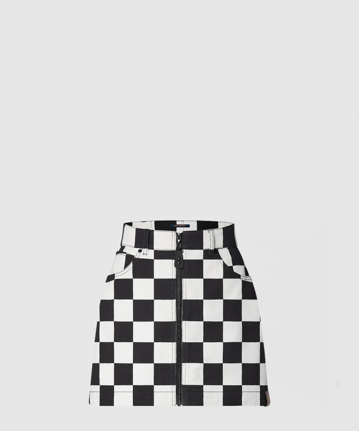 루이비통 데님 미니 스커트 1AGACE