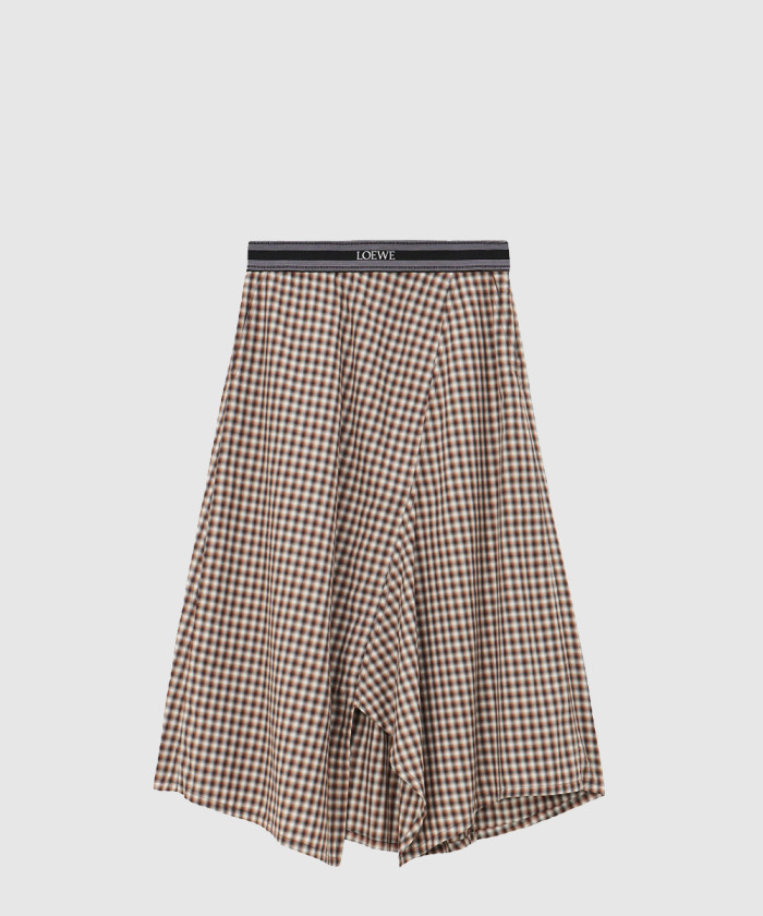 로에베 비대칭 치마 코튼