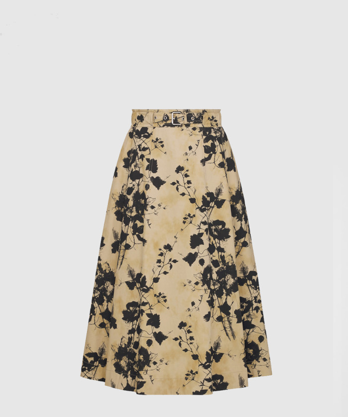 디올 플레어 미드 스커트 427J6