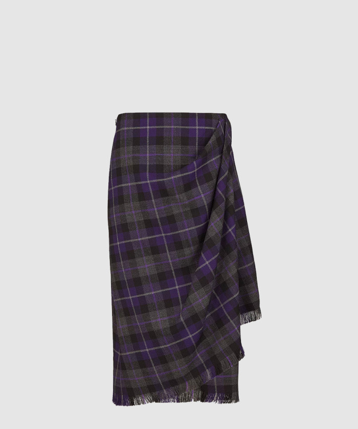 디올 미디 드레이프 스커트 511J3