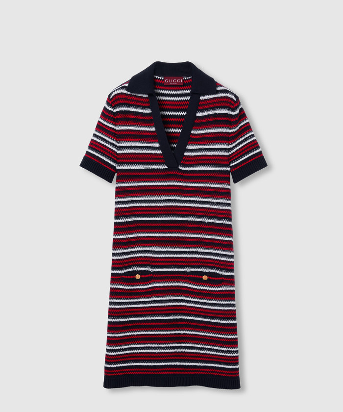 구찌 파인 울 폴로 스커트 818612