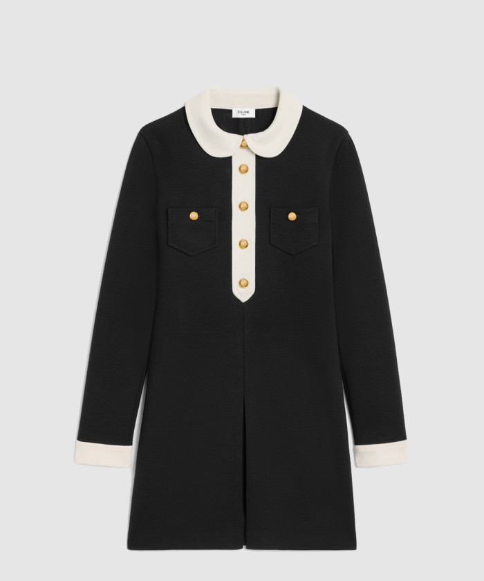 셀린느 울 저지 미니 스윙 스커트 2X49O7