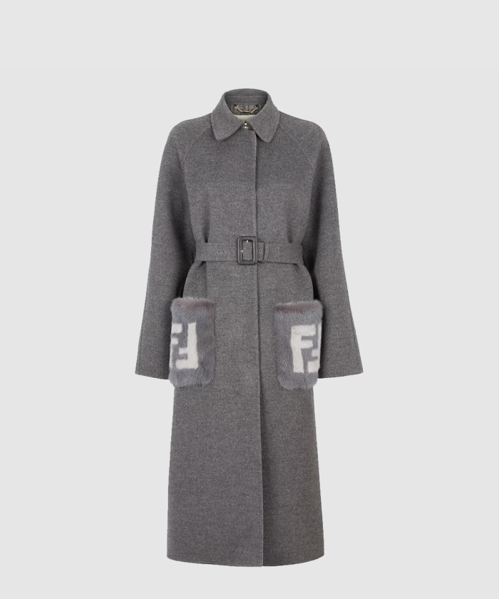 펜디 울 오버코트 FF9013