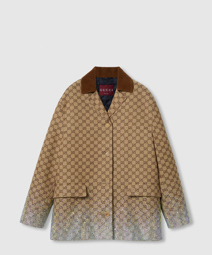 구찌 자수 GG 캔버스 코트 811616